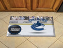 Welcome Door Mat NHL Vancouver Canucks Scraper Mat 19"x30" Puck