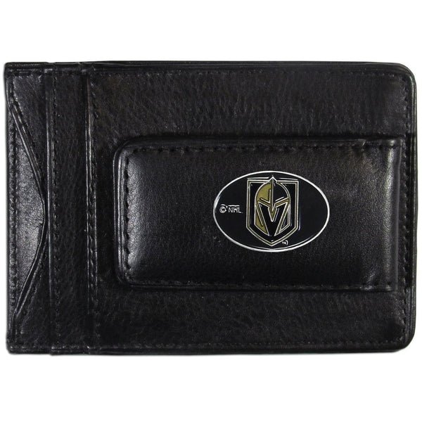 NHL - Vegas Golden Knights Leather Cash & Cardholder-Wallets & Checkbook Covers,NHL Wallets,NHL Cash & Cardholders-JadeMoghul Inc.