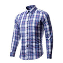 Nibesser 2018 Dress Plaid Business Men Shirts Long Sleeve Classic Camisa Shirt Masculina Shirts Casual Slim Fit Chemise Homme-18-XL-JadeMoghul Inc.