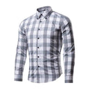 Nibesser 2018 Dress Plaid Business Men Shirts Long Sleeve Classic Camisa Shirt Masculina Shirts Casual Slim Fit Chemise Homme AExp