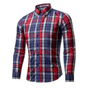 Nibesser 2018 Dress Plaid Business Men Shirts Long Sleeve Classic Camisa Shirt Masculina Shirts Casual Slim Fit Chemise Homme AExp