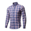 Nibesser 2018 Dress Plaid Business Men Shirts Long Sleeve Classic Camisa Shirt Masculina Shirts Casual Slim Fit Chemise Homme AExp