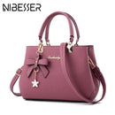 NIBESSER 2018 Elegant Shoulder Bag Women Designer Luxury Handbags Women Bags Plum Bow Sweet Messenger Crossbody Bag for Women-black-JadeMoghul Inc.