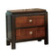 Nightstands and Bedside Tables Patra Transitional Nightstand, Acacia & Walnut Benzara