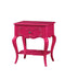 Traditional Style Wood Nightstand By Edalene, Pink