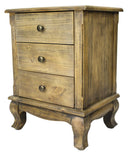 Nightstands Modern Nightstands - 18" X 14" X 24" Rustic Wood (Pine) Nightstand with Drawers HomeRoots