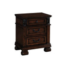 Nightstands Unique Nightstands - 16" X 25" X 28" Dark Walnut Wood Nightstand HomeRoots