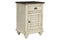 Nightstands White Nightstand - 20" x 17" x 30" Two Tone, Solid Wood, Small Nightstand HomeRoots