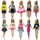 NK 5 Pcs./Set Doll Fashion Outfits Daily Wear Casual Dress Shirt Skirt Dollhouse Clothes for Barbie Doll Accessories 5G JJ JadeMoghul Inc. 