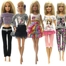 NK 5 Pcs./Set Doll Fashion Outfits Daily Wear Casual Dress Shirt Skirt Dollhouse Clothes for Barbie Doll Accessories 5G JJ JadeMoghul Inc. 