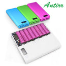 (No Battery) 8x18650 DIY Portable Battery Power Bank Shell Case Box LCD Display Dual USB Powerbank Box DIY KIT Powerbank 18650-blue-JadeMoghul Inc.