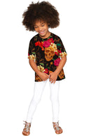 No Doubt Sophia Elbow Sleeve Dressy Top - Mommy & Me-No Doubt-18M/2-Black/Yellow/Red-JadeMoghul Inc.