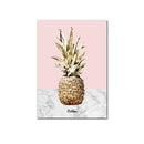 Nordic Pink Gold Pineapple Poster Golden Cactus Canvas Paintings for Living Room Modern Home Decoration Wall Art Pictures JadeMoghul Inc.