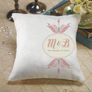 "Notable" Personalized Ring Pillow with Double Floral Monogram Vintage Pink (Pack of 1)-Wedding Ceremony Accessories-Victorian Purple-JadeMoghul Inc.