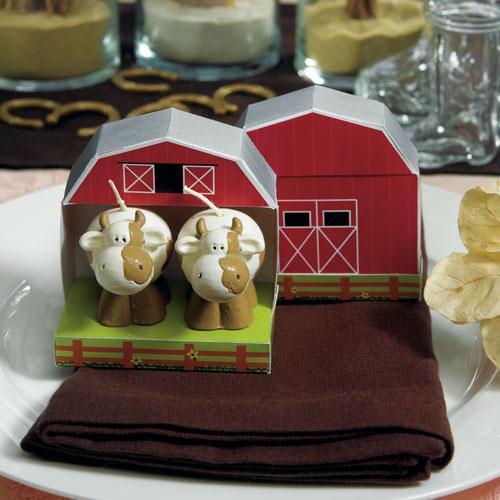 Novelty Cow Candle Country Wedding Favors (Pack of 1)-Favors by Theme-JadeMoghul Inc.
