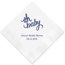 Printed Napkins Dinner - Rectangular Fold Pewter (Pack of 80)