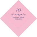 Printed Napkins Cocktail Hot Pink (Pack of 100)