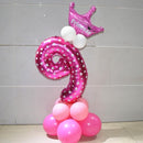 Number With Crown Foil Balloons AExp