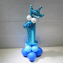 Number With Crown Foil Balloons AExp