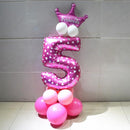 Number With Crown Foil Balloons AExp