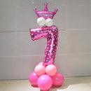 Number With Crown Foil Balloons AExp