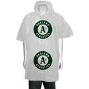 Oakland Athletics White Short Sleeve Poncho-LICENSED NOVELTIES-JadeMoghul Inc.