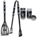 Oakland Raiders 2pc BBQ Set with Tailgate Salt & Pepper Shakers-Tailgating Accessories-JadeMoghul Inc.