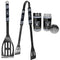Oakland Raiders 2pc BBQ Set with Tailgate Salt & Pepper Shakers-Tailgating Accessories-JadeMoghul Inc.