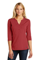 OGIO Ladies Fuse Henley. LOG132-Ladies-Signal Red-XS-JadeMoghul Inc.