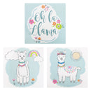 Oh La Llama Canvas Wall Art 3 Pack-DCR-WA-JadeMoghul Inc.