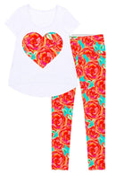 Oh So Sassy Mary Set - Women-Oh So Sassy-XS-Orange/Green/White-JadeMoghul Inc.