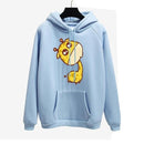 "Oh Yes" Printed Fleece Pullover Hoodie-11-S-JadeMoghul Inc.