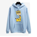 "Oh Yes" Printed Fleece Pullover Hoodie-14-S-JadeMoghul Inc.