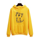 "Oh Yes" Printed Fleece Pullover Hoodie-18-S-JadeMoghul Inc.