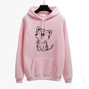 "Oh Yes" Printed Fleece Pullover Hoodie-19-S-JadeMoghul Inc.