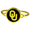 Oklahoma Sooners Gold Tone Bangle Bracelet-NCAA,Oklahoma Sooners,Jewelry & Accessories-JadeMoghul Inc.