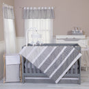 Ombre Gray 5 Piece Bedding Set-GRAY OMBRE-JadeMoghul Inc.