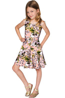 Ooh Darling Ooh Darling Mia Floral Skater Party Dress - Girls Mia Fit & Flare Dress