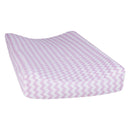 Orchid Bloom Chevron Changing Pad Cover-ORCHID-JadeMoghul Inc.