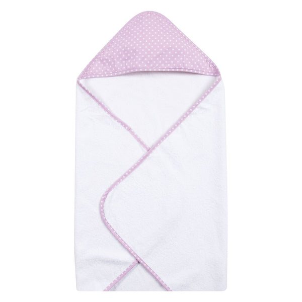 Orchid Bloom Dot Deluxe Hooded Towel-ORCHID-JadeMoghul Inc.