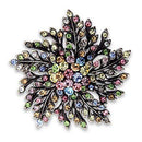 Brooch Jewelry OT627 Antique Silver White Metal Brooches with Crystal