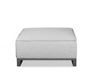 Ottomans Grey Ottoman - 40" X 36" X 16" Gray Aluminum Ottoman HomeRoots