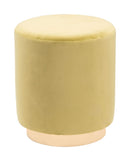 Ottomans Tufted Ottoman - 15.7" x 15.7" x 18.1" Green, Velvet, Steel, Ottoman HomeRoots