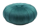 Ottomans Tufted Ottoman - 25.6" x 25.6" x 13.6" Green, Velvet, Wood, Ottoman HomeRoots