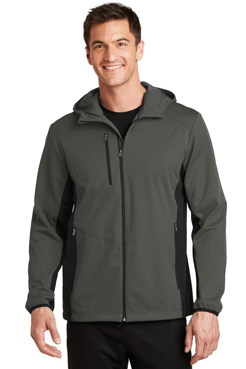 Outerwear Port Authority Active Hooded Soft Shell Jacket. J719 Port Authority