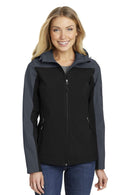 Outerwear Port Authority Ladies Hooded Core Soft Shell Jacket. L335 Port Authority