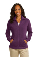 Outerwear Port Authority Ladies Slub Fleece Full-Zip Jacket. L293 Port Authority
