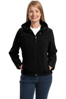 Outerwear Port Authority Ladies Textured Hooded Soft Shell Jacket. L706 Port Authority