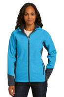 Outerwear Port Authority Ladies Vertical Hooded Soft Shell Jacket. L319 Port Authority