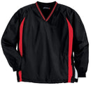Outerwear Sport-Tek Tall Tipped V-Neck Raglan Wind Shirt. TJST62 Sport-Tek